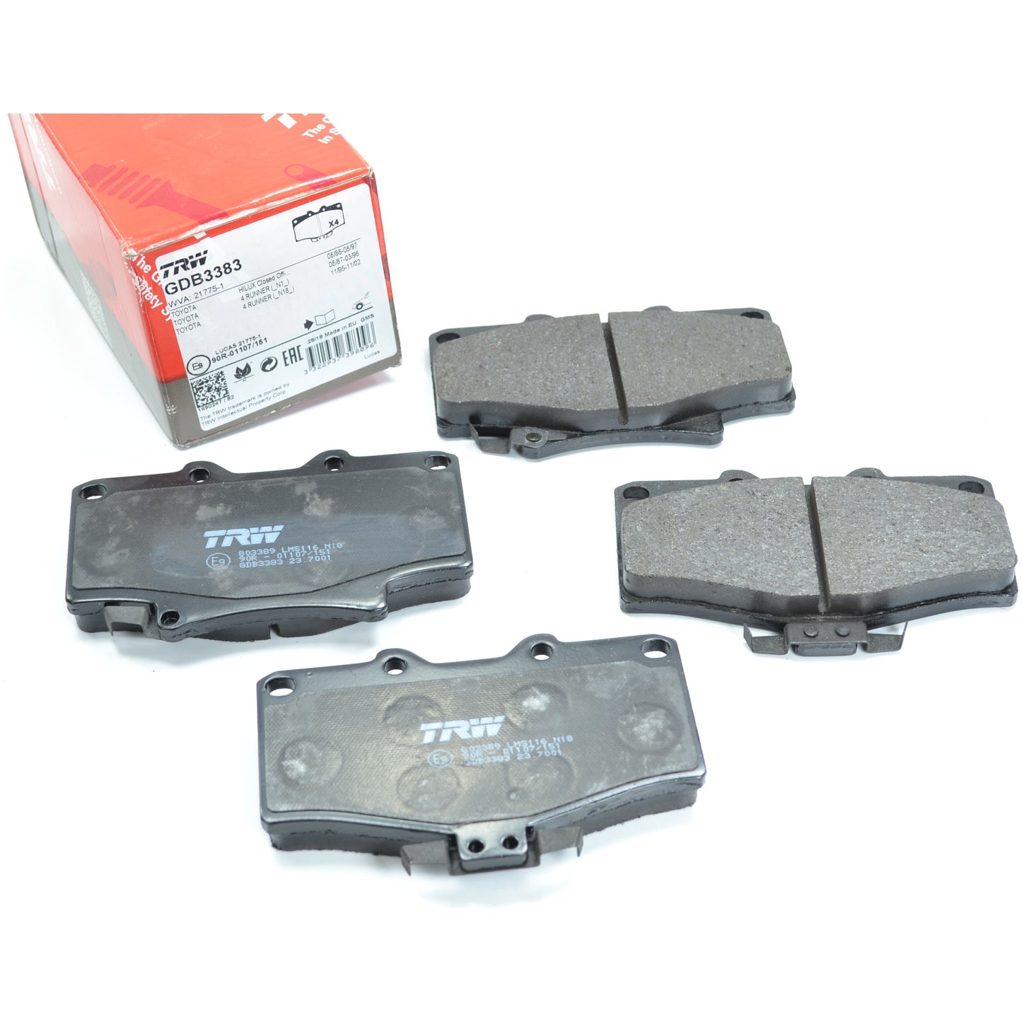 Pastilhas Freio Dianteira Antirruído Cotec - TRW - GDB3383 - (1)