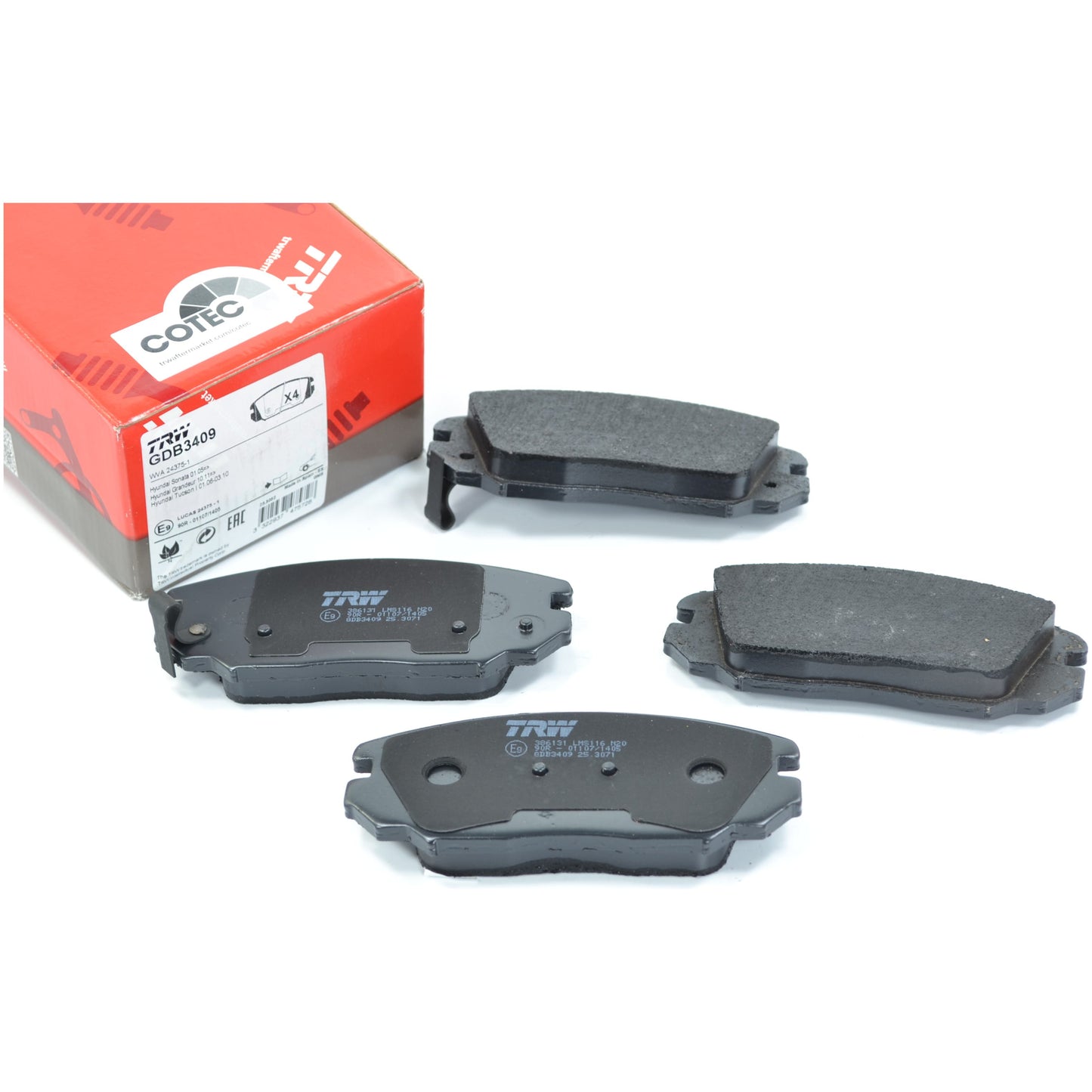 Pastilhas Freio Dianteira Antirruído Cotec - TRW - GDB3409 - (1)
