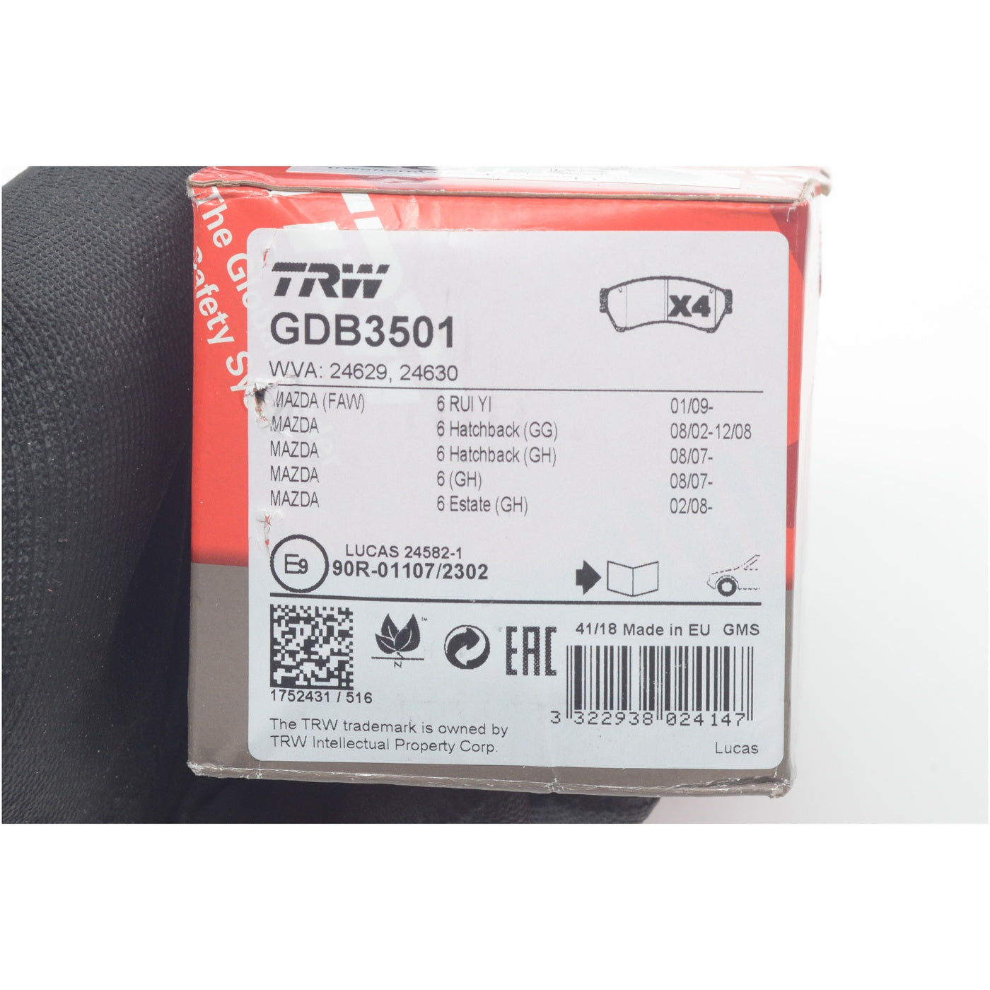 Pastilhas Freio Dianteira Antirruído Cotec - TRW - GDB3501 - (10)
