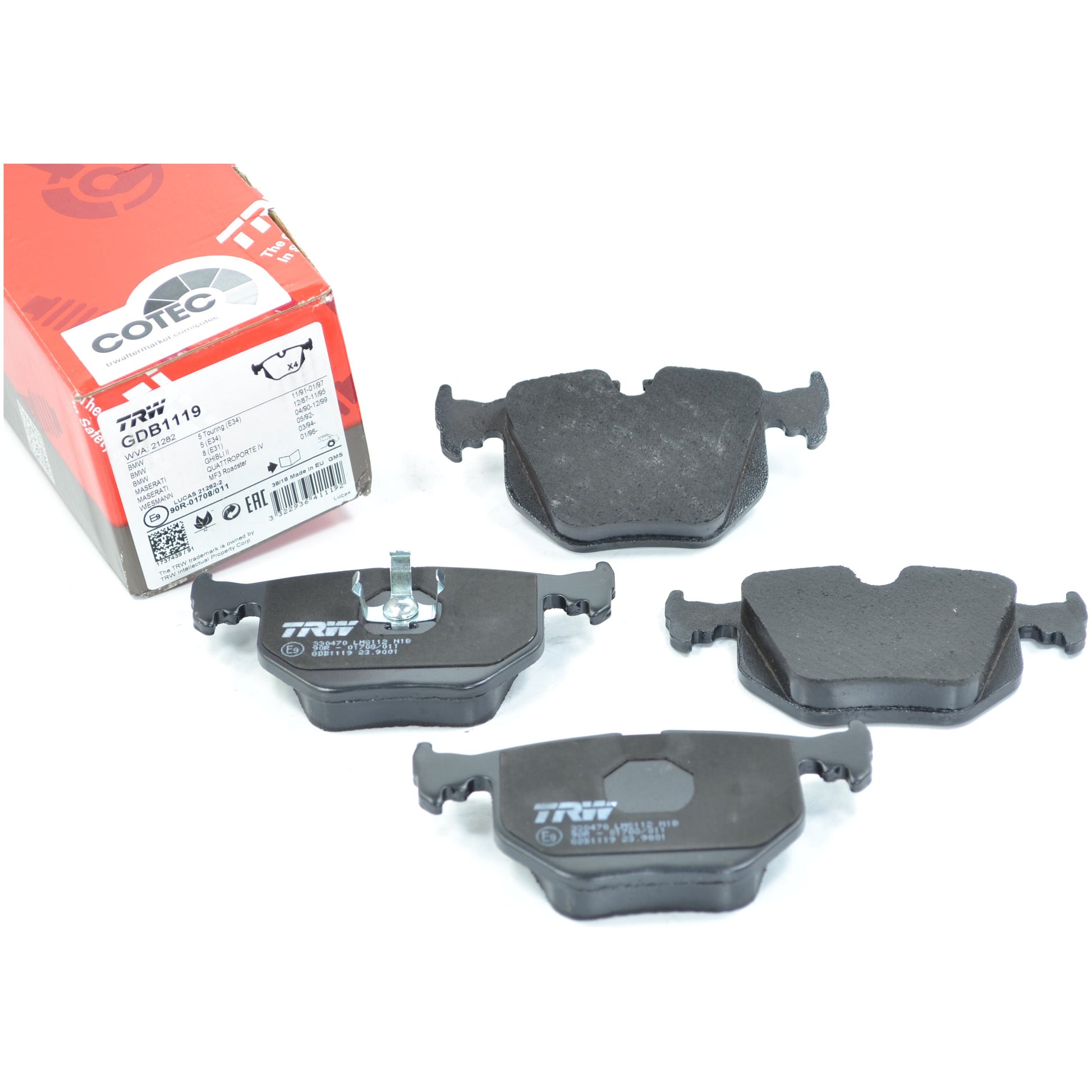 Pastilhas Freio Traseira Antirruído Cotec - TRW - GDB1119 - (1)