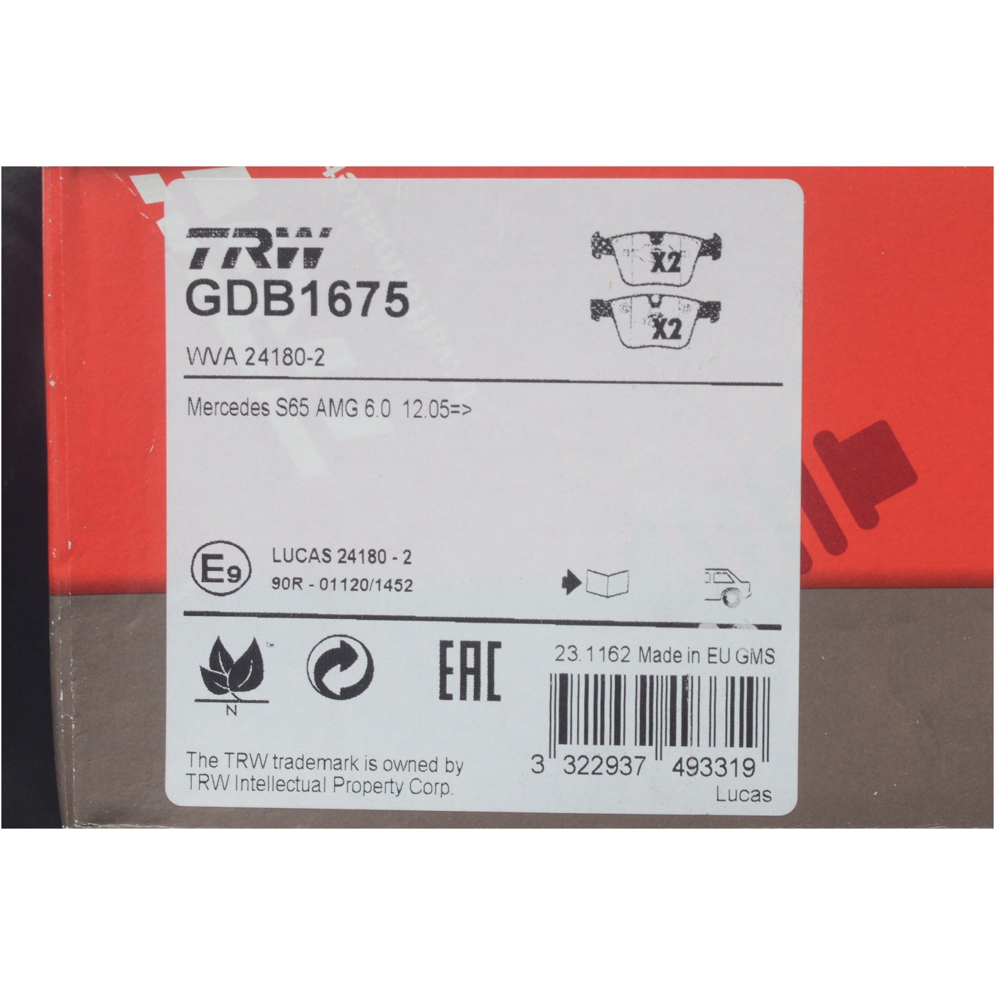 Pastilhas Freio Traseira Antirruído Cotec - TRW - GDB1675 - (11)