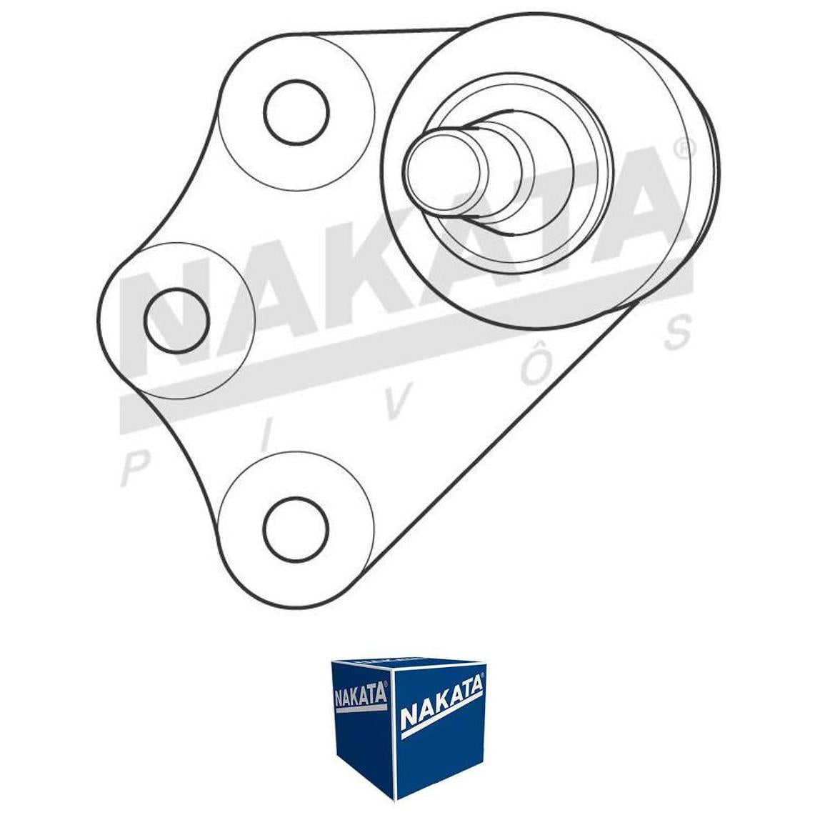 Pivô de Suspensão Dianteiro Direito - Nakata - N 6074 - (1)