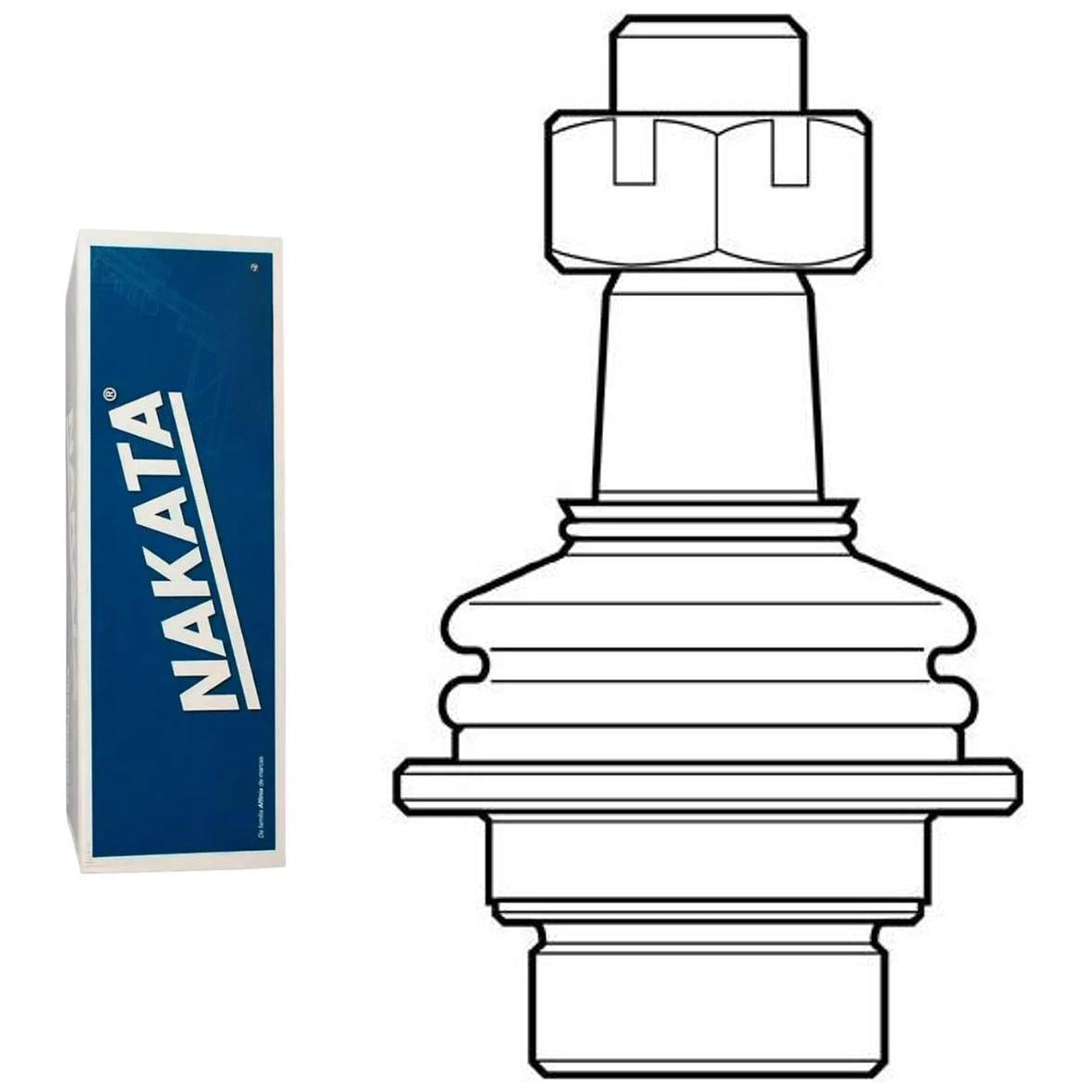 Pivô de Suspensão Dianteiro Inferior - Nakata - N 99176 - (1)
