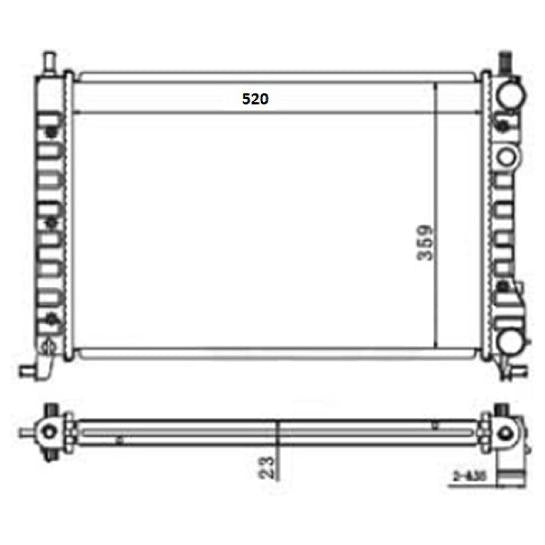 Radiador de Água - Mahle Behr - CR 130 001S - (3)