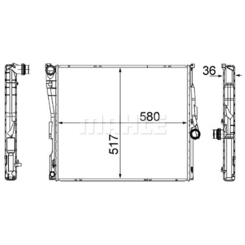 Radiador de Água - Mahle Behr - CR 1393 000S - (3)