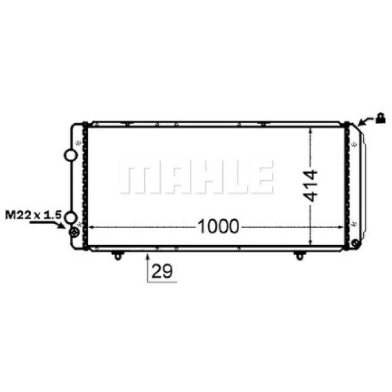 Radiador de Água - Mahle Behr - CR 1430 000S - (3)