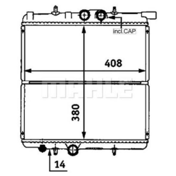 Radiador de Água - Mahle Behr - CR 527 000S - (3)