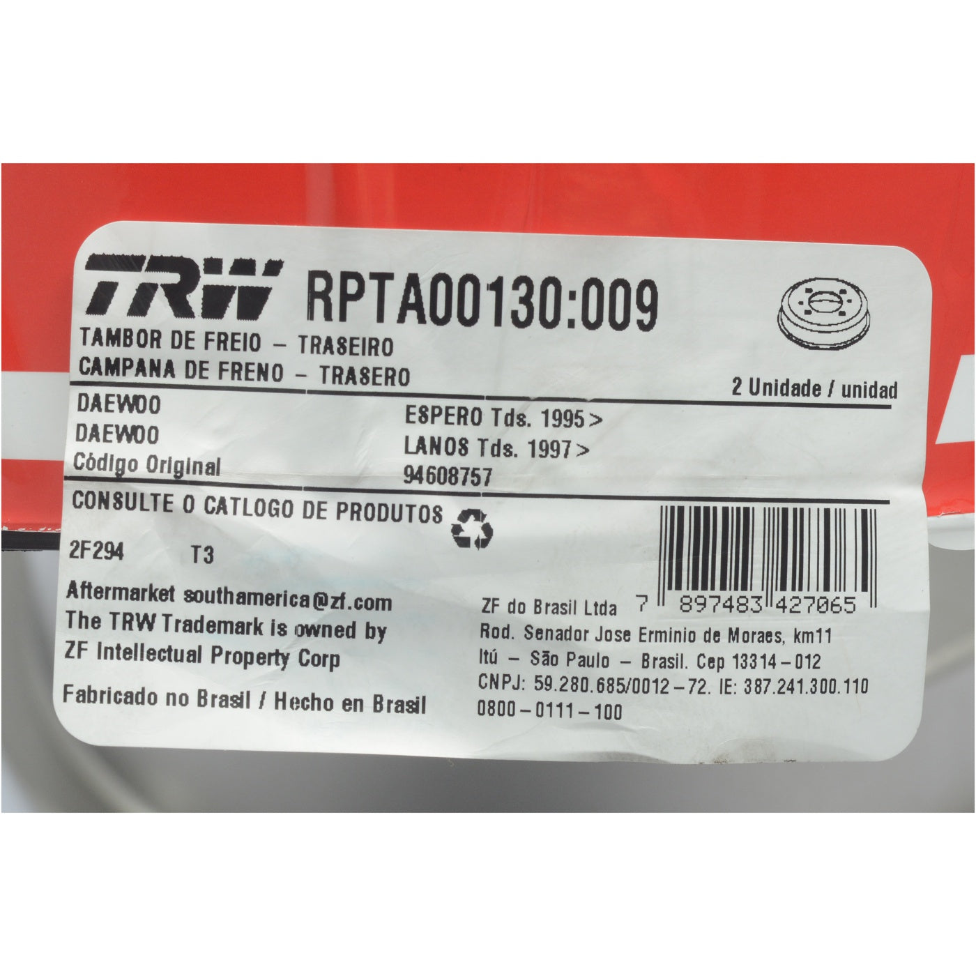 Par Tambor Freio - TRW - RPTA00130 - (2)