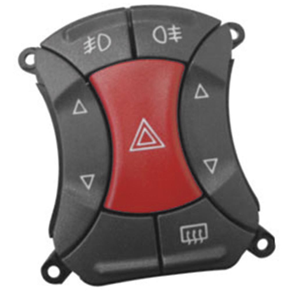 Tecla Acionadora do Vidro Elétrico - Luz de Alerta - Farol - Desembaçador - Universal - 90350 - (1)