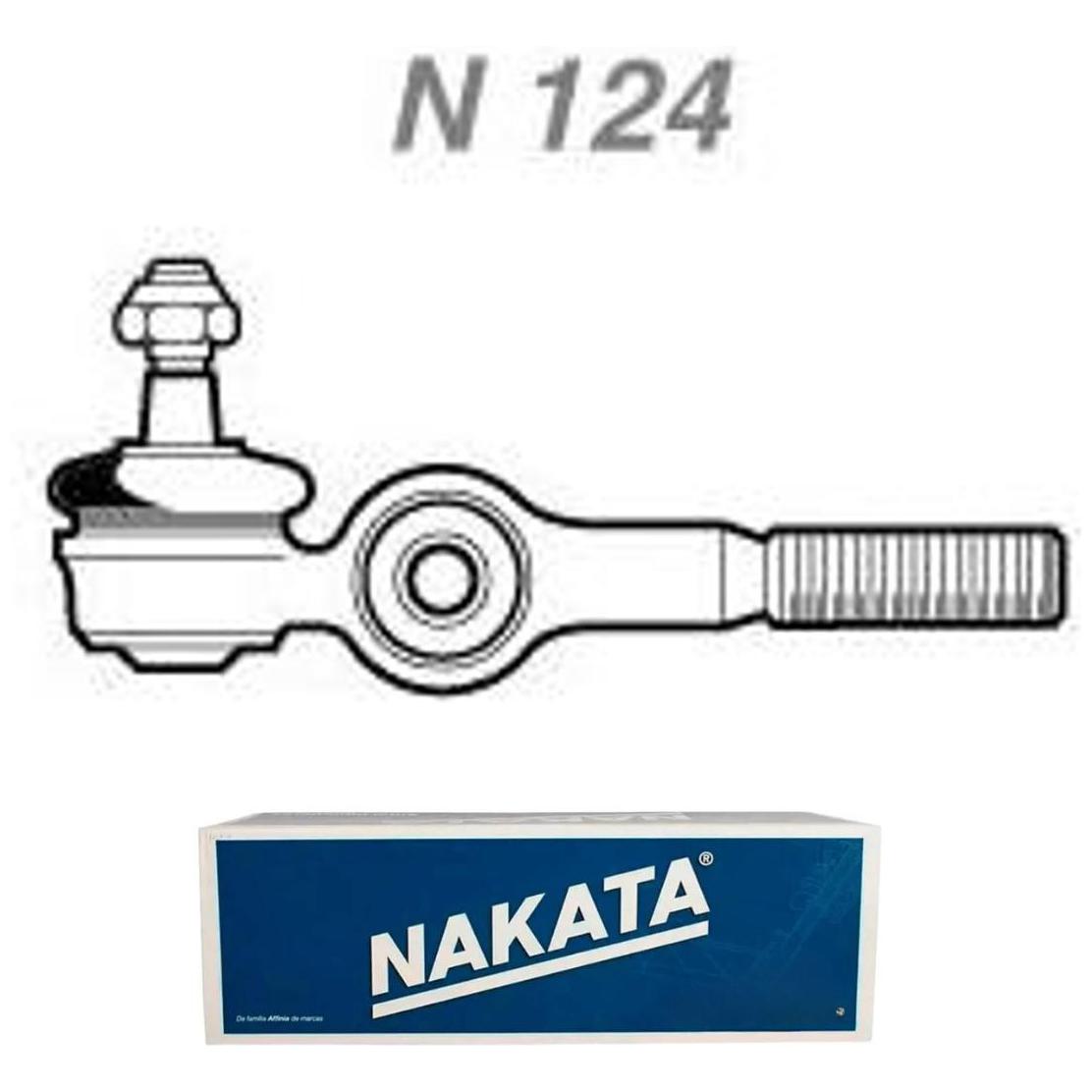 Terminal de Direção Dianteiro Esquerdo - Nakata - N 124 - (1)