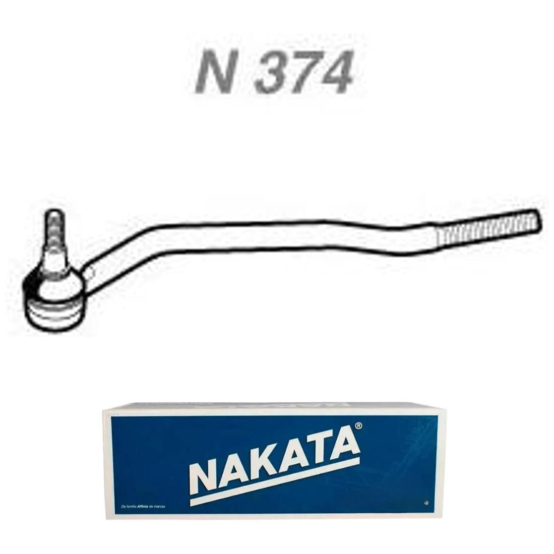 Terminal de Direção Dianteiro Esquerdo - Nakata - N 374 - (1)